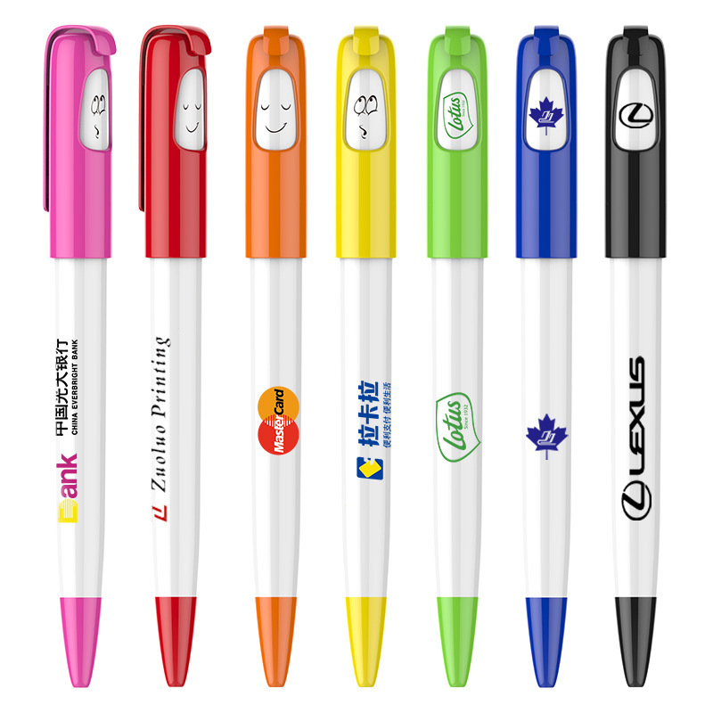 Promotional Plastic Ballpoint Pen With Custom Logo