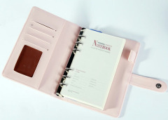 Colorful Pu Leather Loose Leaf Notebook