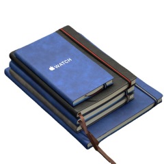 Simple paperback elastic business notebook
