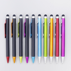 Wholesale plastic 2 in 1 stylus ballpoint pen with phone touch