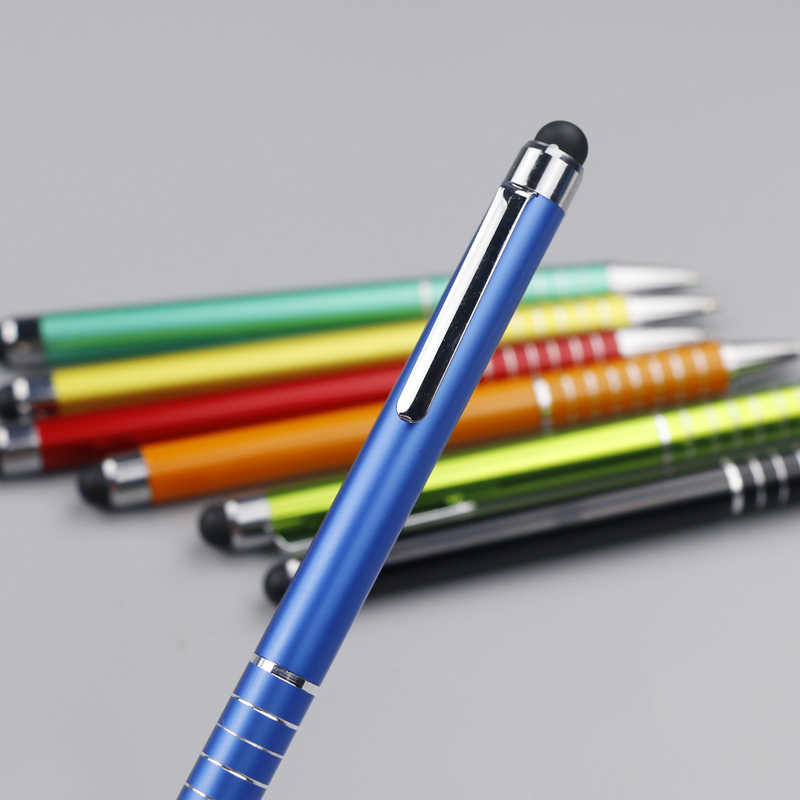 click 2in1 Multi function stylus ballpoint pen custom logo