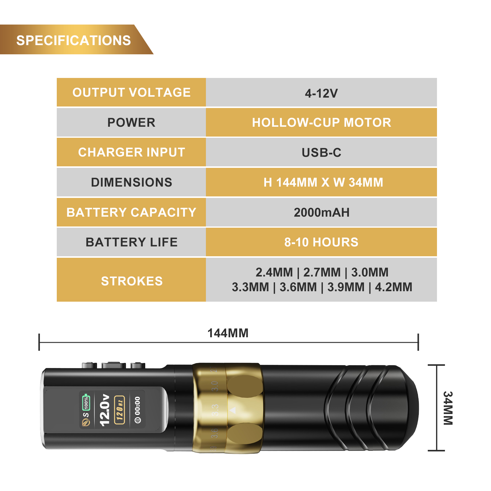 JCONLY EPOCH Wireless Pen Machine 2 Battery Pack (Black)