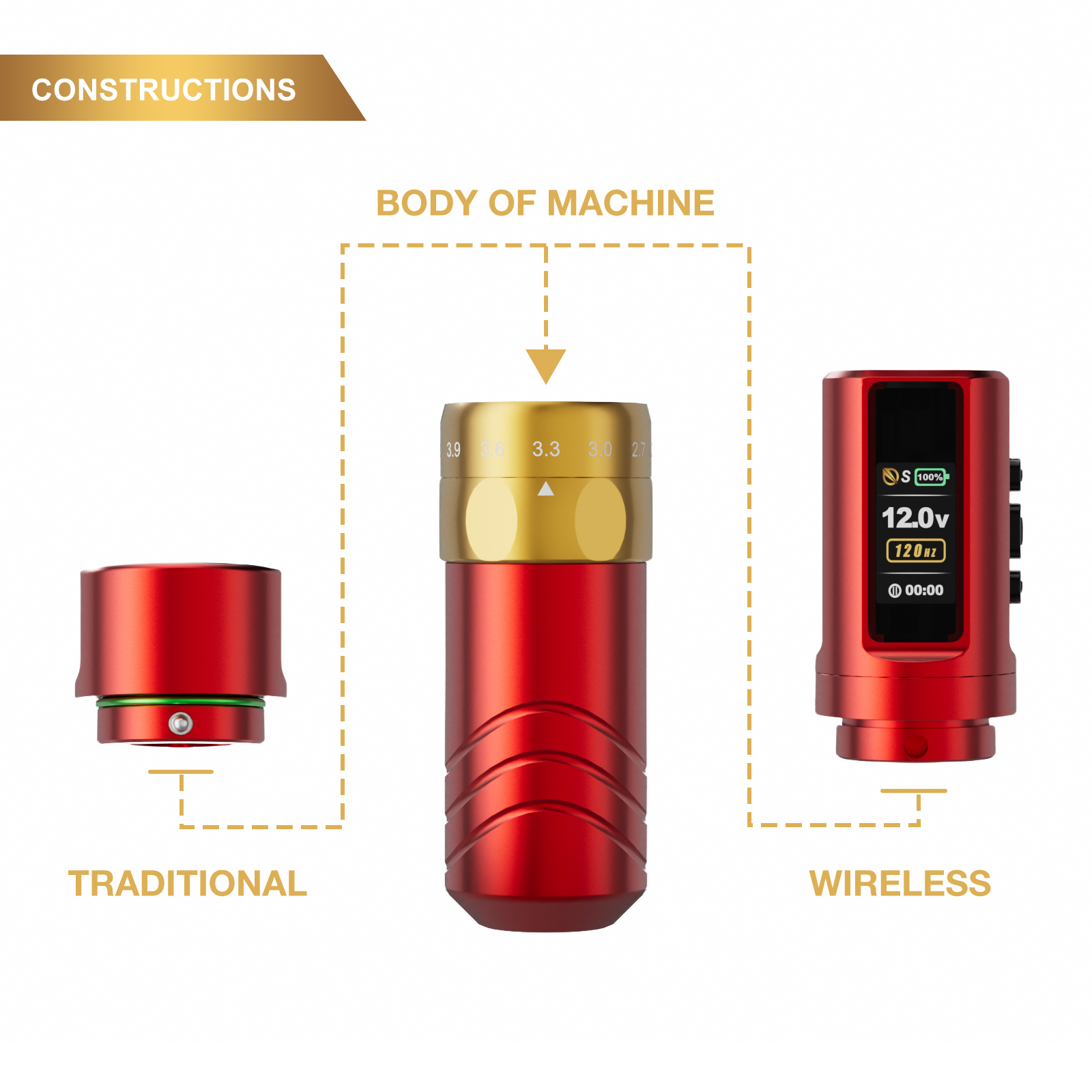 JCONLY EPOCH Wireless Pen Machine 2 Battery Pack (Red)