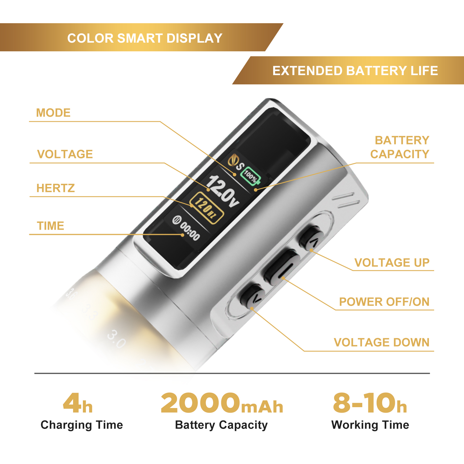 JCONLY EPOCH Wireless Pen Machine 2 Battery Pack (Silver)