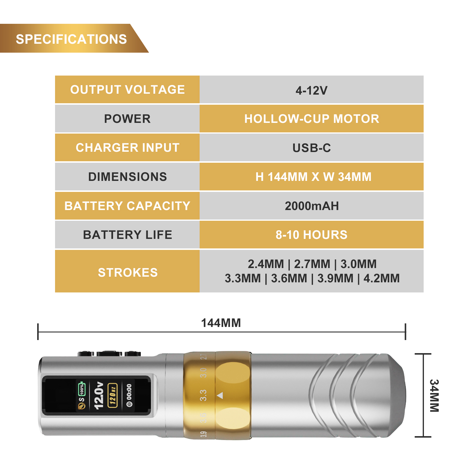 JCONLY EPOCH Wireless Pen Machine 2 Battery Pack (Silver)