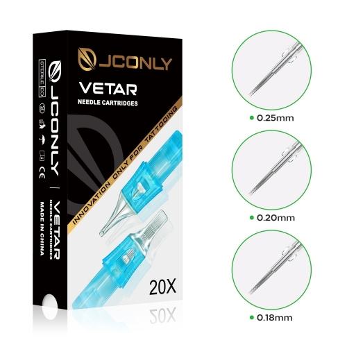 JCONLY VETAR Needle Cartridges Round Liner