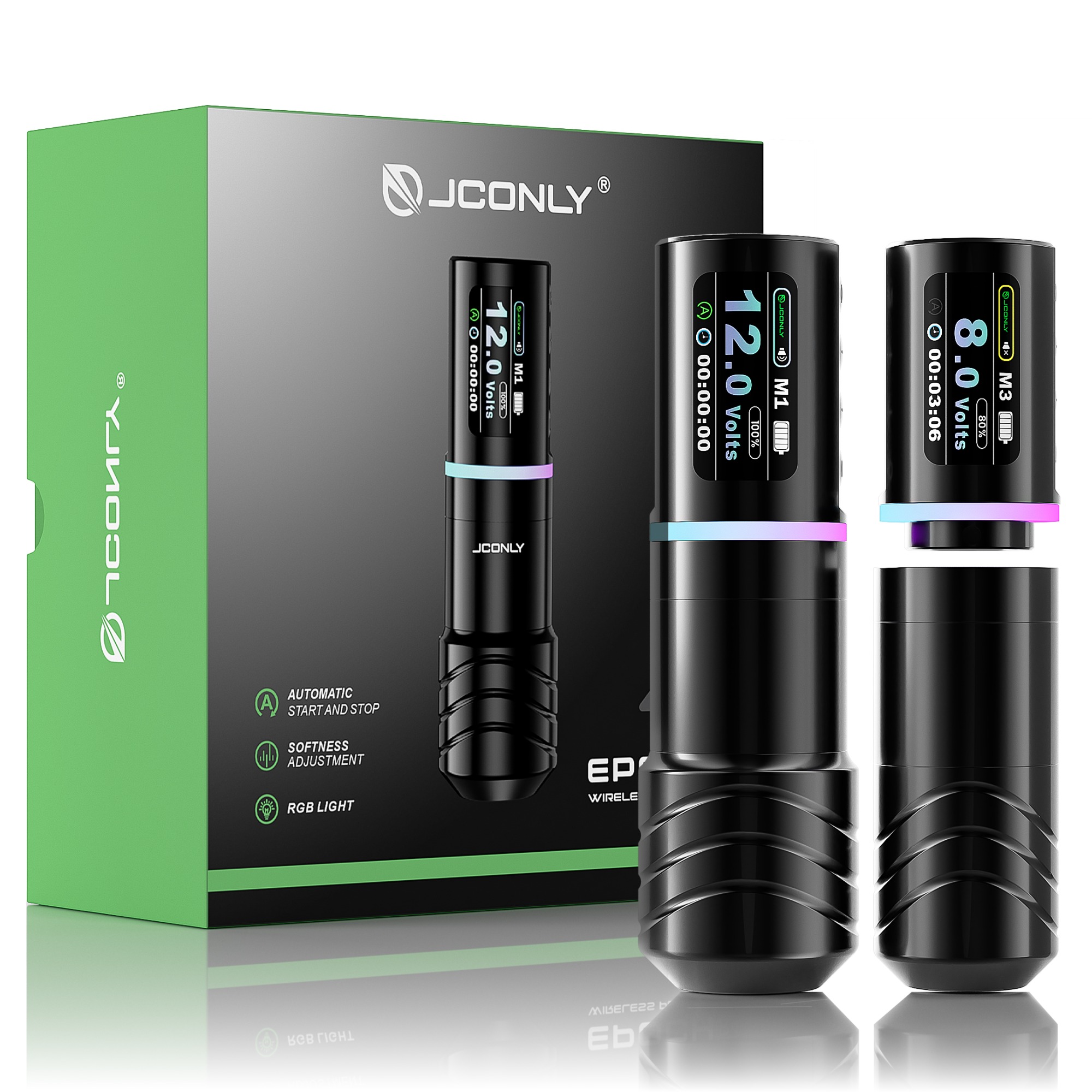 JCONLY EPOCH R4 Wireless Pen Machine( 2 Batteries+2 Grips)