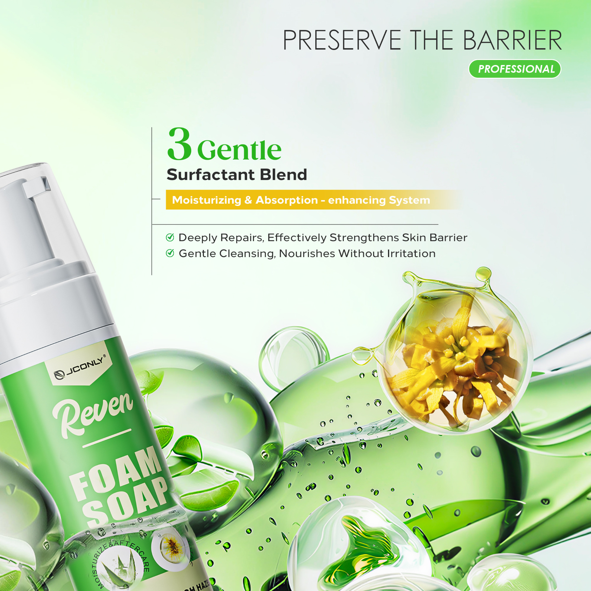 JCONLY Reven Tattoo Foam Soap (200ml)