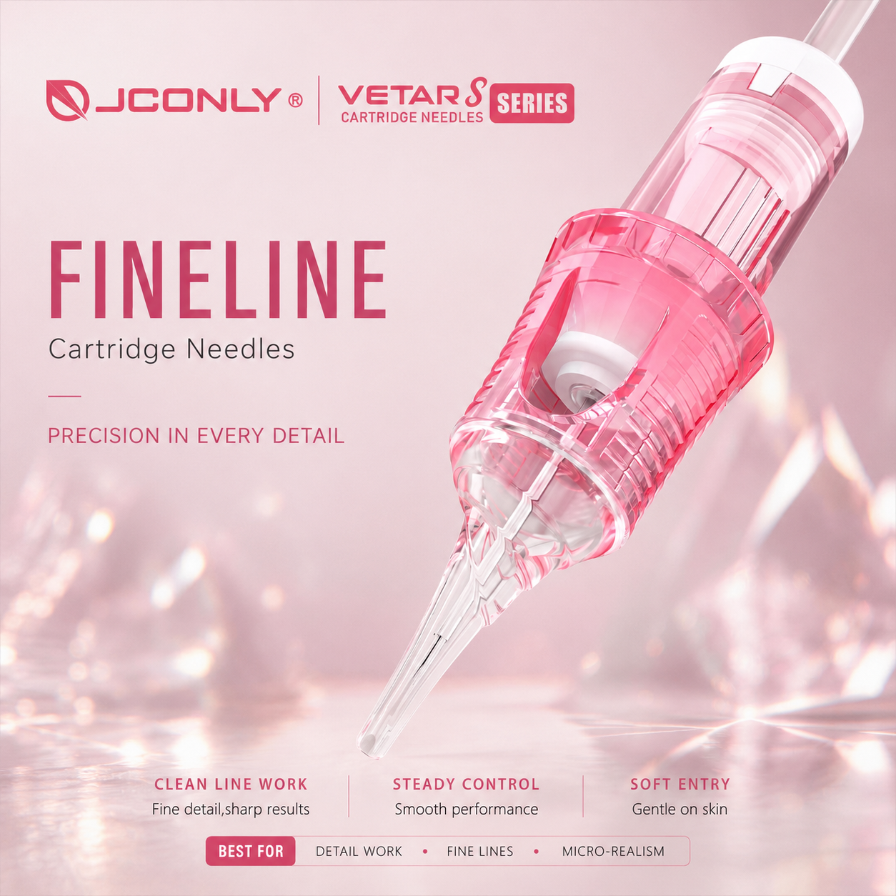 JCONLY VETAR S Fineline Needle Cartridges