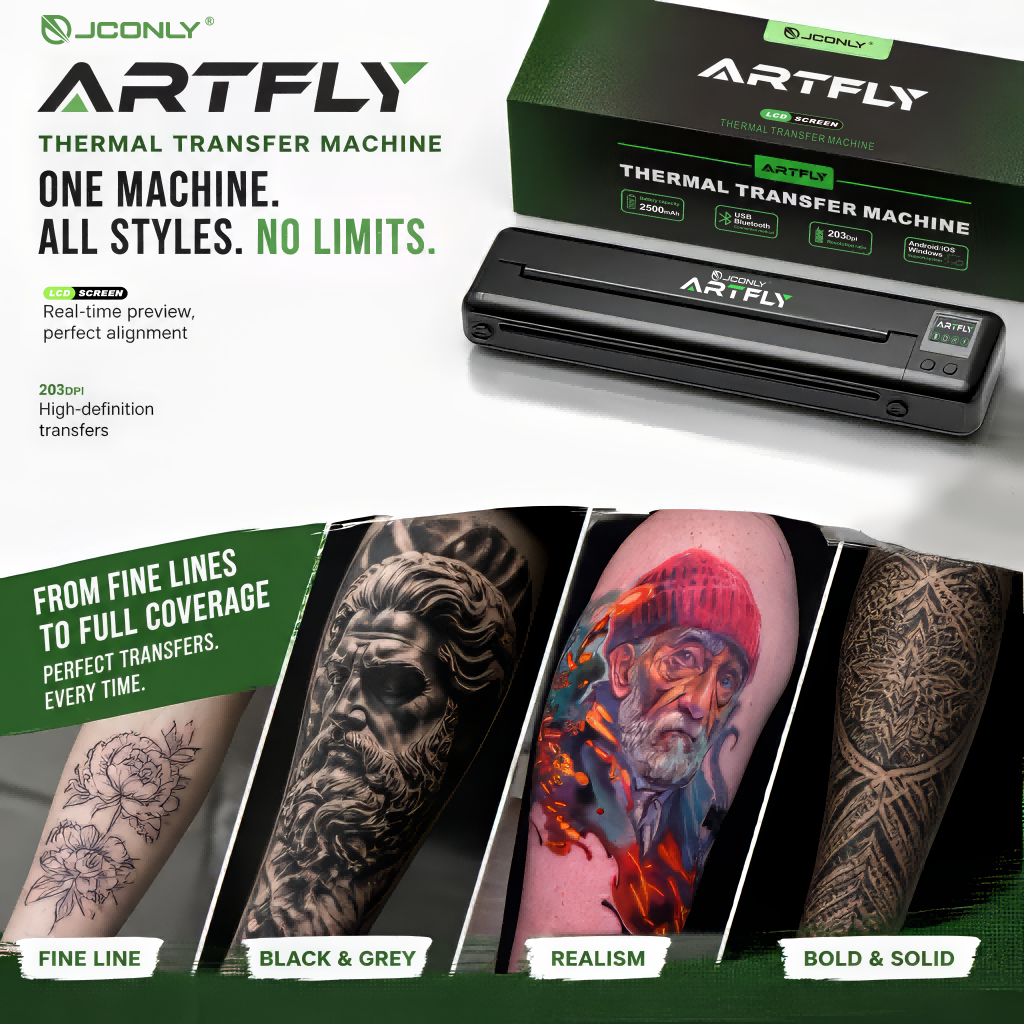 JCONLY Artfly Wireless Portable Tattoo Stencil Printer