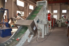 HDPE waste film crushing,washing and drying line