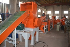 HDPE waste film crushing,washing and drying line