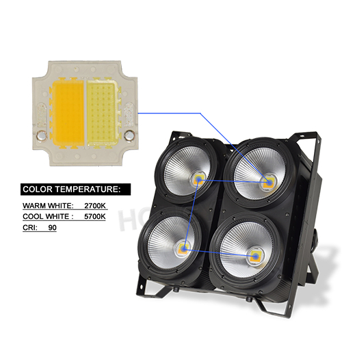 LED Cobウォッシュライト高輝度400WブラインダーLEDライトクール/ウォームホワイトLEDステージ照明