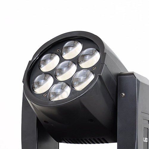 Lira LED Zoom Wash 7X12W luzes móveis RGBW DMX luz de palco de controle para luz LED Dj cabeça móvel