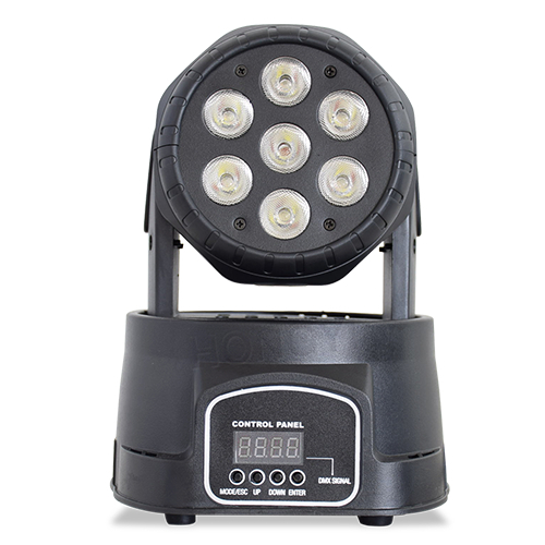 Led Mini Wash 7X12W Moving Head Light RGBW Wash Profissional Iluminação de Palco