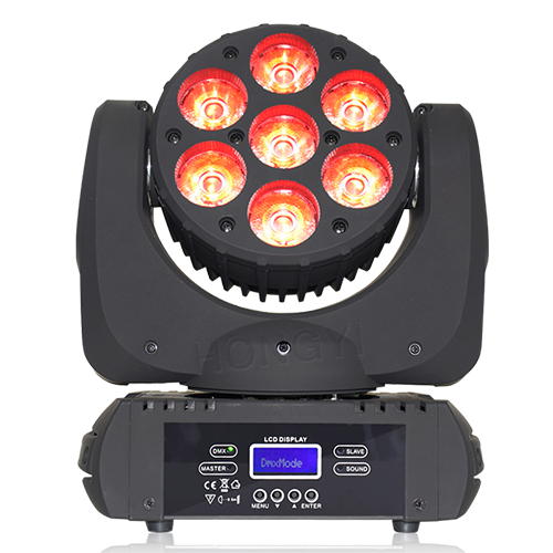 7X12W RGBW Beam Moving Head Stage Lighting