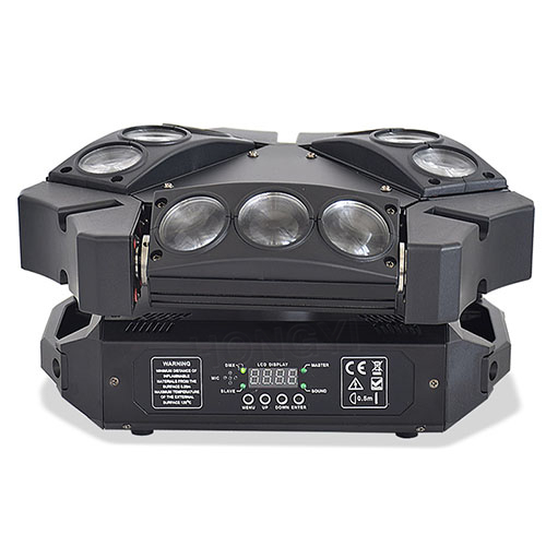 9x12W RGBW Luz de Aranha Mini Led Luz de Cabeça em Movimento