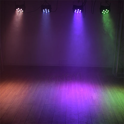 7x12W RGBW Led Par Lights DMX Flat Par Stage Lighting