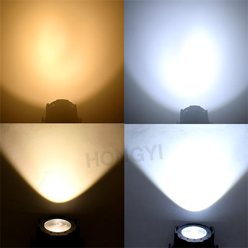 COB 100W LED Par luz quente branco e branco 2In1 DMX luz