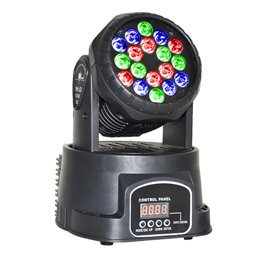 18X3W RGBW Wash Moving Head Lights