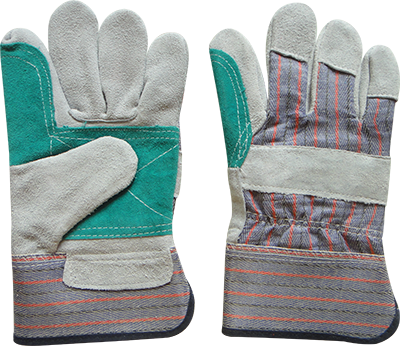 cow split leather glove