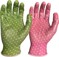Nitrile coated garden glove