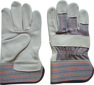 cow split leather glove