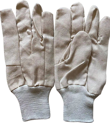 Drill cotton glove with and without dots