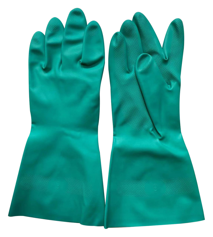 Nitrile unsupported gloves
