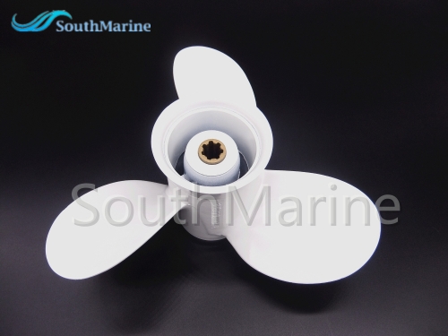 Aluminum Alloy Propeller 8 1/2 x 7 1/2-N for Yamaha 6hp 8hp 9.9hp F6 F8 F9.9 Boat Engines 6G1-45943-00-EL 6G1-45943-00-00 8.5x7.5