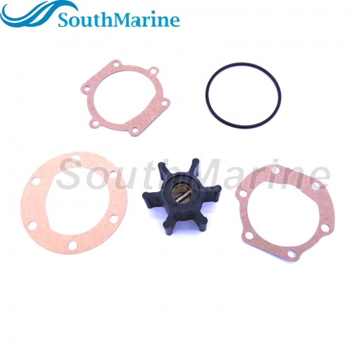 09-810B 18653-0001 18653-0001-P 653-0001 128990-42200 9-45713 18-45713 Water Pump Impeller with Gasket & O-Ring for Jabsco/Johnson/YANMAR Engine Pump