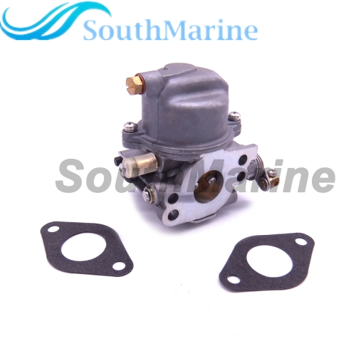 Boat Engine 67D-14301-10 67D-14301-11 67D-14301-12/13 18-34601 Carbs Carburetor Assy and 68D-E3646-A0 Gaskets (2 pcs) kit for Yamaha 4/5hp F4A F4M