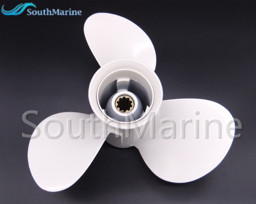 Aluminum Propeller Alloy 9 7/8x12-F for Yamaha 20hp 25hp 30hp Outboard Motor 664-45954-01-00 9.875x12