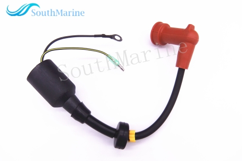 Boat Engine 63V-85570-00 63V-85570 Ignition Coil for Yamaha 9.9HP 15HP 2-Stroke 1996-2009 Outboard Engine