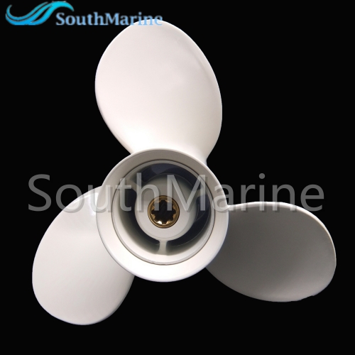 SouthMarine 63V-45952-10-EL 9-1/4X10-J1 Cupped Aluminum Alloy Propeller for Yamaha 15hp Outboard Motor