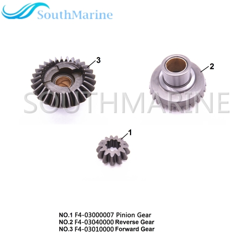 F4-03000007 F4-03010000 F4-03040000 Gear Set Kit for Parsun HDX Makara F4 F5 Boat Outboard Engine 4-Stroke