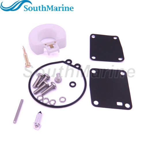Boat Motor Carburetor Repair Kit 6G1-W0093-00-00 18-7765 for Yamaha 3HP 6HP 8HP 6CMH 6DMH 8CMH Outboard Engine