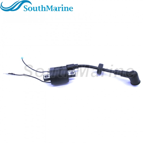 SouthMarine Boat Engine Ignition Coil Assy 6J8-85570-20 6J8-85570-21 6E0-85570-00 6E0-85570-01 for Yamaha 4HP 5HP 25HP 30HP 2-Stroke Outboard Motor