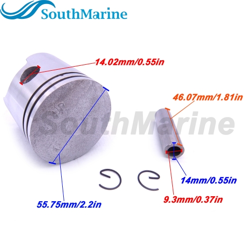 Boat Motor 6E7-11631-00-97 Piston STD for Yamaha 9.9HP 15HP Outboard Engine,for Sierra Marine 18-4135
