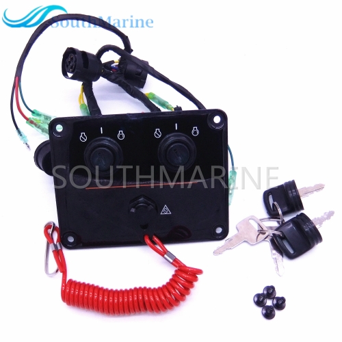 Outboard Engine Dual Twin Switch Panel Main Switch Assembly 6K1-82570 6K1-82570-12-00 for Yamaha Boat Motor