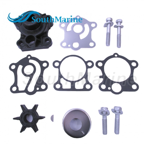Boat Motor 6J8-W0078-A1 6J8-W0078-A2 6J8-W0078-00 6J8-W0078-01 18-3430 Water Pump Repair Kit with Housing for Yamaha 25HP 30HP