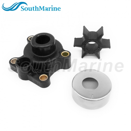 Boat Motor 663-W0078-00 663-W0078-01 663-W0078-A0 Water Pump Repair Kits with Housing for Yamaha Outboard Engine 55HP, for Sierra 18-3425