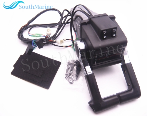 Boat Motor 704-48207-23-00 704-48207 704 Dual Twin Remote Control Box for Yamaha Outboard Engine W PT/T SW, Push