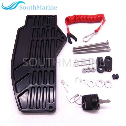 Boat Motor 703-48207-22-00 Side Mount Remote Control Throttle Shift Box for Yamaha Outboard Engine 10 Pins, Right Hand