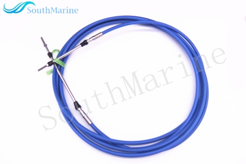 ABA-CABLE-21-GY Outboard Engine Remote Control Throttle Shift Cable 21ft for Yamaha Boat Motor Steering System 6.40m Blue
