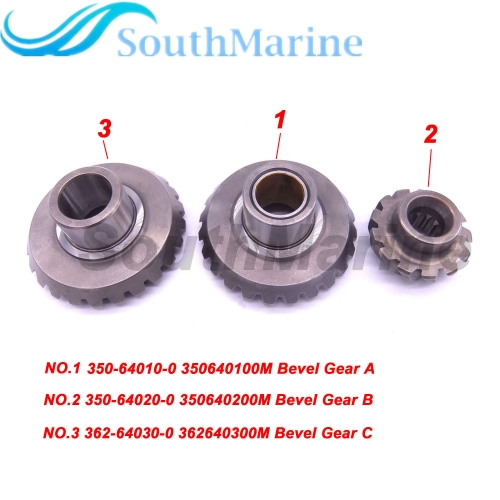 Outboard Engine 350-64010-0 350640100M / 350-64020-0 350640200M / 362-64030-0 362640300M Bevel Gear A/B/C for Tohatsu for Nissan NS M9.9D2 M15D2 M18D2