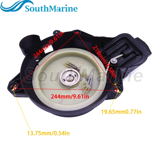 SouthMarine Starter Assy T40-05110000 for Parsun HDX T30 T40 BM 2-Stroke Outboard Motors