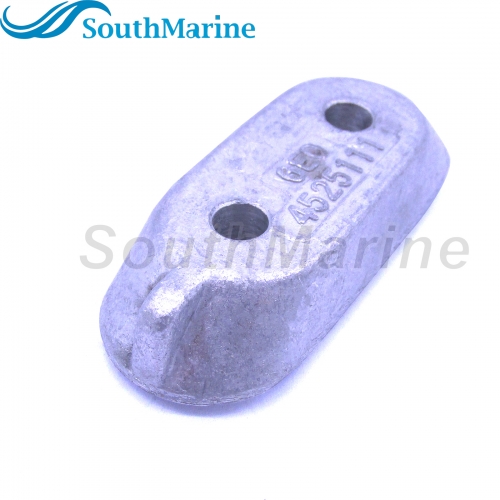 Outboard Engine 65W-45251-00 6E0-45251-11 6E0-45251-12 Lower Unit Gearbox Anode for Yamaha 4HP 6HP 8HP 9.9HP 15HP, Zinc Alloy
