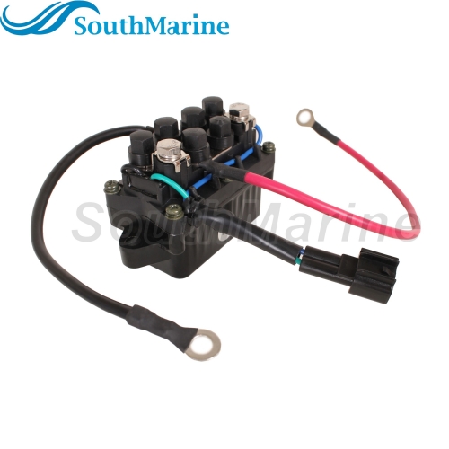 Boat Engine 68V-81950-01 68V-8195B-01 Trim Tilt Relay / Solenoid Switch for Yamaha 115HP, 12V