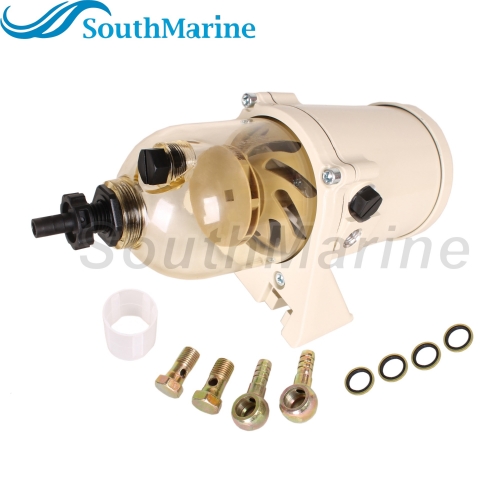 Boat Motor 500FG 500FH DDZ113-FF-500FH Superior Fuel Filter Water Separator Assembly Turbine Mariner, 30 Micron